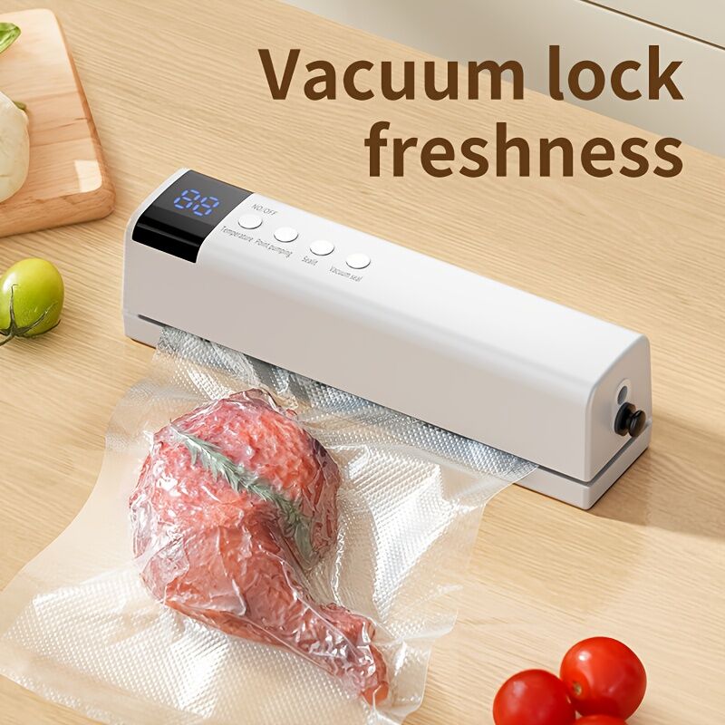 **1pc black Portable Wireless Vacuum Sealer｜USB Charging Compact Design, One-Touch Sealing for Long-Lasting Freshness, Ideal for Home & Outdoor Use** - Image 7