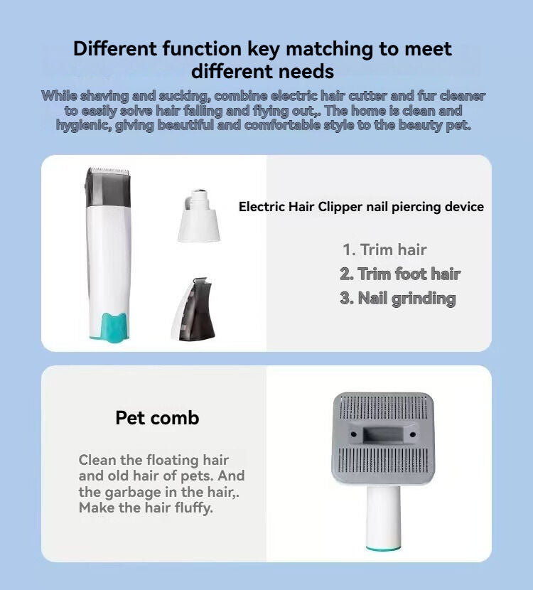 Australian Pet Hair Solution: 7-in-1 Grooming Vacuum for Clean Homes - Image 5