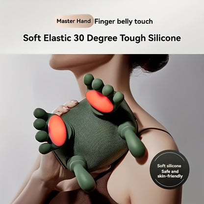 New Heating Massage Gun 1kg Lightweight Design Palm Warm Compress Multi Dimensional Massage Experience Say Goodbye to Single Vibration and Heavy Feel of Old Model - Image 3