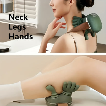 New Heating Massage Gun 1kg Lightweight Design Palm Warm Compress Multi Dimensional Massage Experience Say Goodbye to Single Vibration and Heavy Feel of Old Model - Image 7