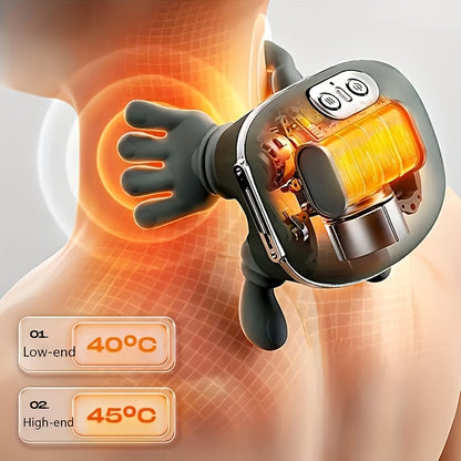 New Heating Massage Gun 1kg Lightweight Design Palm Warm Compress Multi Dimensional Massage Experience Say Goodbye to Single Vibration and Heavy Feel of Old Model - Image 9