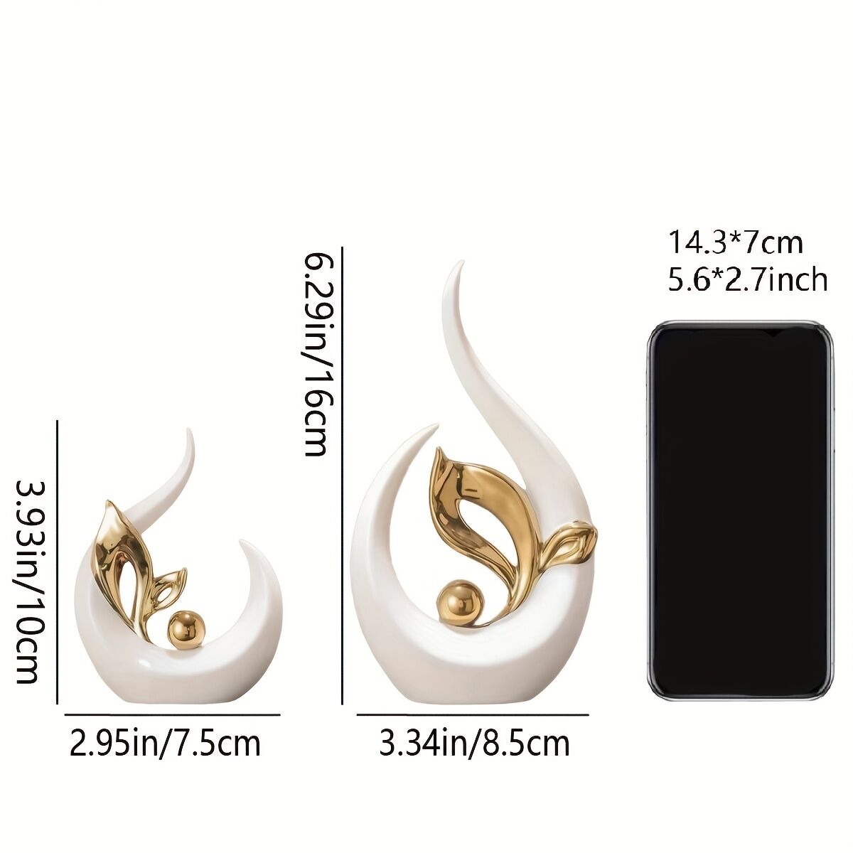 Platinum Ceramic "New Life" Sculpture: Symbolizing growth through the form of a sprouting seed, inspiring upward progress step by step. - Image 8