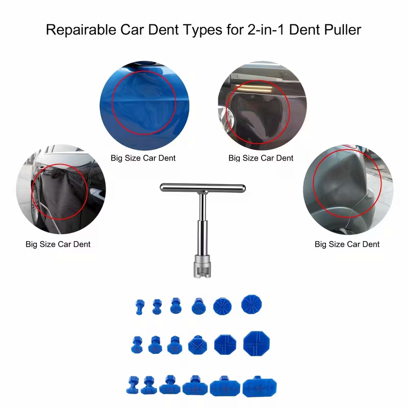 Car dent repair TOOLS, short T-pull repair puller tools without sheet metal repair - Image 3