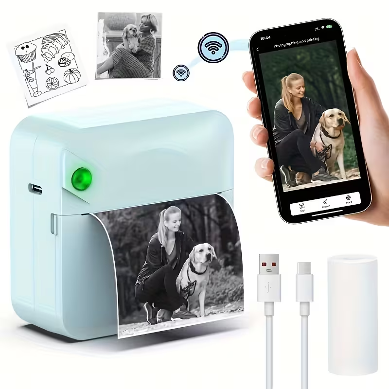 Wireless Portable Mini Thermal Printer | Multi-Scenario Printing Kit supports photos, labels, and to-do lists. Perfect for both gifting and personal use. - Image 3