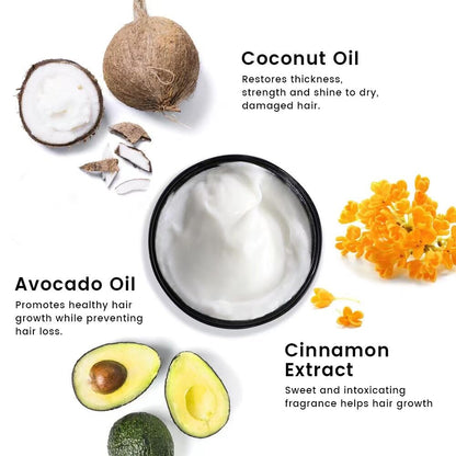 250ml Avocado & Coconut Oil Nourishing Hair Mask: Deeply moisturizing and nourishing, radiating natural radiance, smooth and non-frizzy - Image 2