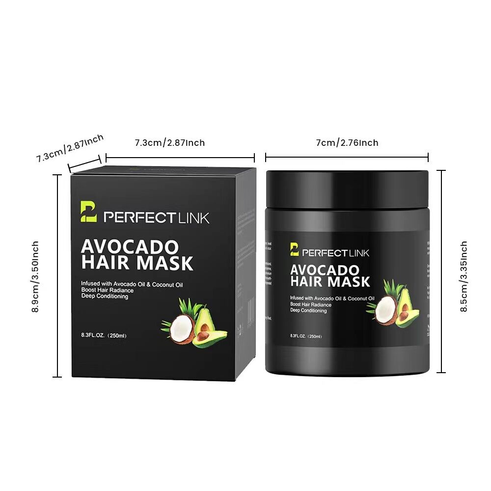 250ml Avocado & Coconut Oil Nourishing Hair Mask: Deeply moisturizing and nourishing, radiating natural radiance, smooth and non-frizzy - Image 6