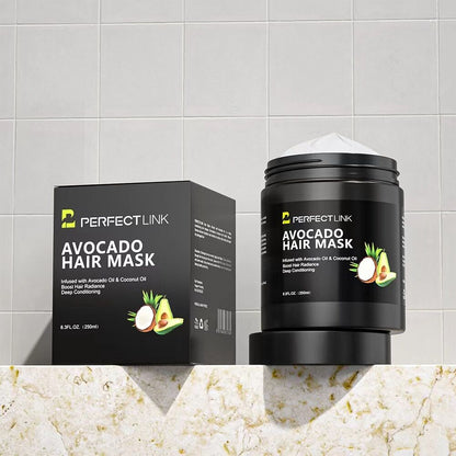 250ml Avocado & Coconut Oil Nourishing Hair Mask: Deeply moisturizing and nourishing, radiating natural radiance, smooth and non-frizzy - Image 7