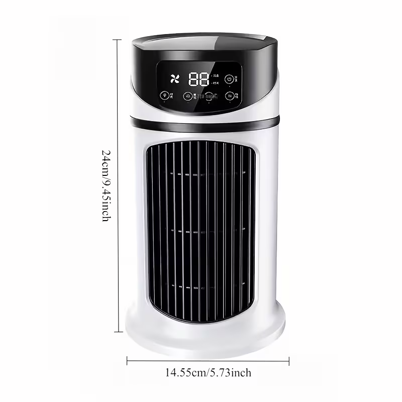 USB portable air conditioner humidifier - 6-speed adjustment, ultra-quiet 25 decibels, mini air conditioner for home, office and dormitory, 6-hour timer, festival gift, suitable for use in home, office and dormitory - Image 4