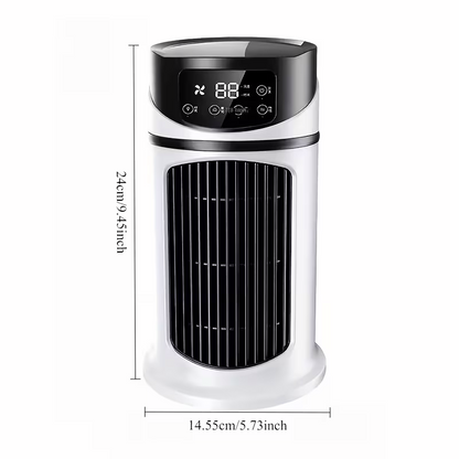 USB portable air conditioner humidifier - 6-speed adjustment, ultra-quiet 25 decibels, mini air conditioner for home, office and dormitory, 6-hour timer, festival gift, suitable for use in home, office and dormitory - Image 4