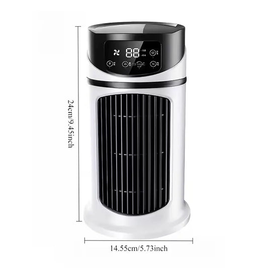 USB portable air conditioner humidifier - 6-speed adjustment, ultra-quiet 25 decibels, mini air conditioner for home, office and dormitory, 6-hour timer, festival gift, suitable for use in home, office and dormitory - Image 4