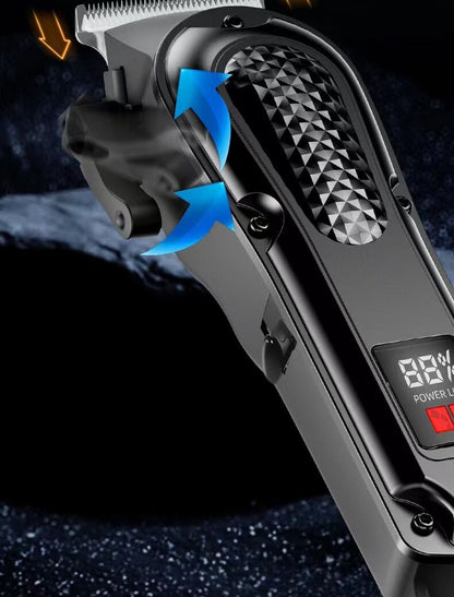 electric hair clipper two-piece set features a trendy and convenient design to meet the needs of family haircuts.   It is safe and easy to operate, providing powerful and precise trimming for styling, beard and sideburns care.   It can easily create an el - Image 8