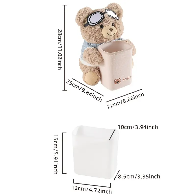 A cute car tissue holder and trash can in one, a creative car storage rack, and a car handrail for storing interior accessories - Image 3