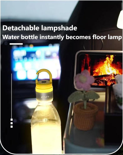 Two random color (green - yellow - white - red) outdoor camping lights, convenient for hiking, multi-scenario water bottle lights, ambient lights, suspended hanging lights with focused light - Image 7