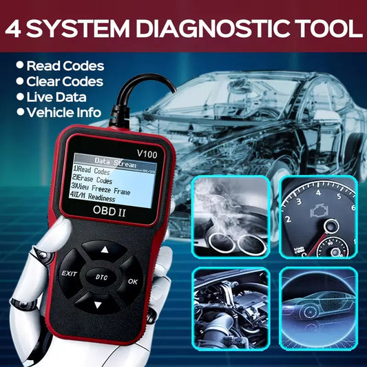 Automobile OBD2 Fault Diagnosis Instrument, engine fault code Reader, suitable for all OBD II models in 1996+, plug-and-play vehicle condition detection tool, a practical car gift for your boyfriend or father - Image 2