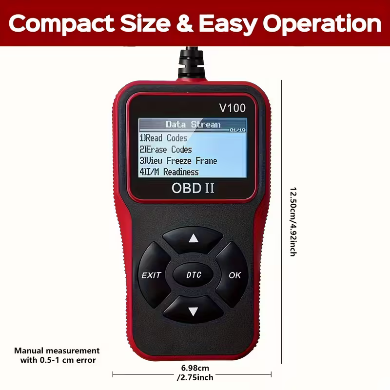 Automobile OBD2 Fault Diagnosis Instrument, engine fault code Reader, suitable for all OBD II models in 1996+, plug-and-play vehicle condition detection tool, a practical car gift for your boyfriend or father - Image 3