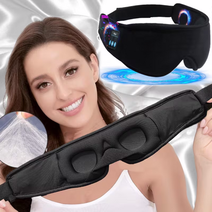 1 3D wireless sleep mask with 5.2BT headphones, the best sleep mask, Type-C charging cable built-in, wireless music eye mask, suitable for both men and women, wireless sleep mask, sleep eye mask, travel sleep aid, portable sleep solution, soft ear pads, l - Image 2