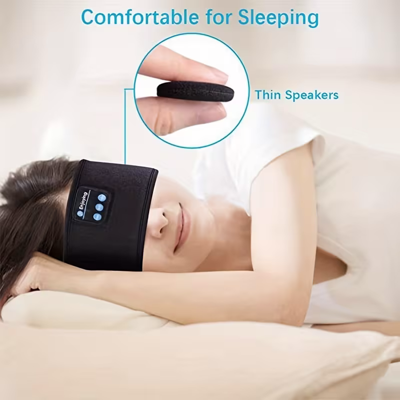 The dual-purpose wireless headphones for sleep and exercise feature a headband design that is light, thin and soft, providing a comfortable fit without pressing on the ears - Image 2