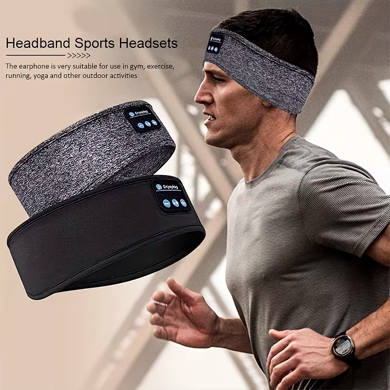 The dual-purpose wireless headphones for sleep and exercise feature a headband design that is light, thin and soft, providing a comfortable fit without pressing on the ears - Image 4