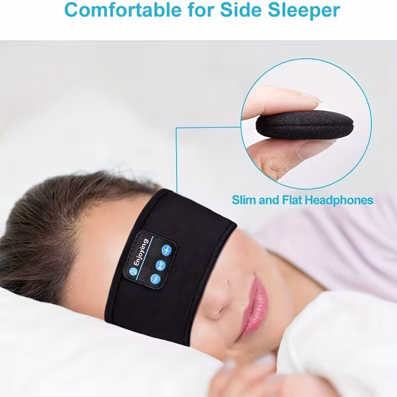 The dual-purpose wireless headphones for sleep and exercise feature a headband design that is light, thin and soft, providing a comfortable fit without pressing on the ears - Image 4