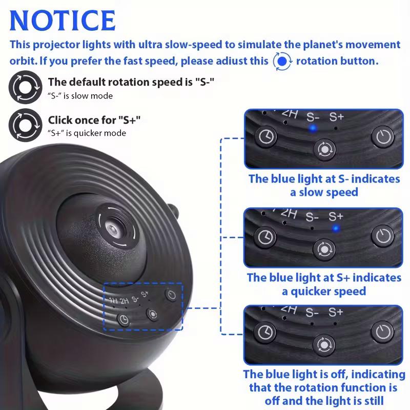 12-in-1 Constellation and Planetary arium Projector - USB power supply, modern space-themed night light with aurora effect, suitable for bedrooms, suitable for teenagers and adults, adjustable display Settings - Image 4