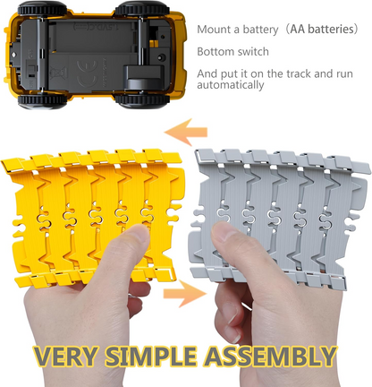 343 track-building sets, track-course - STEM learning toys, construction vehicles (concrete mixers, dump trucks), Track-birthday/Christmas gifts for boys - Developing motor skills and creativity - Compatible with the major - Image 6