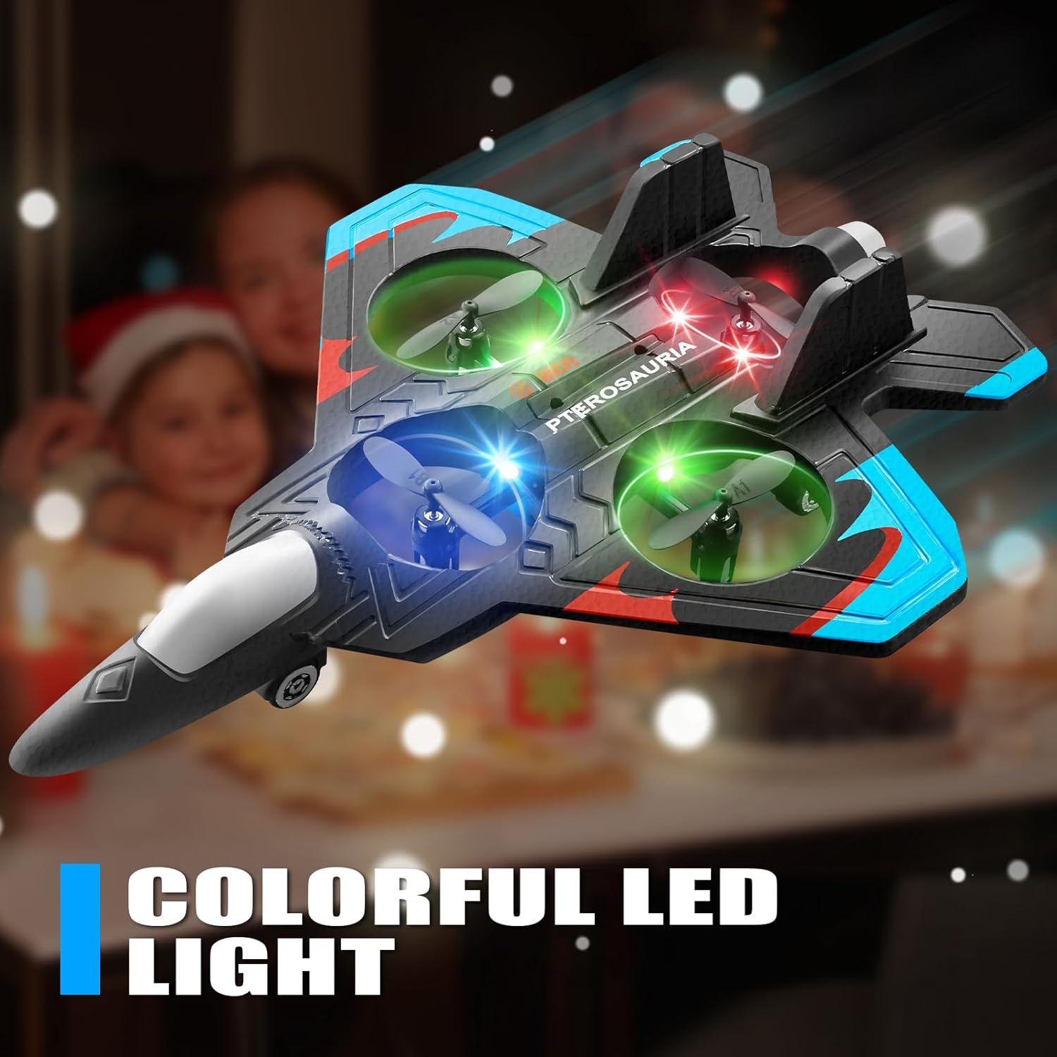 Global Hit K500Max Toy RC Drone - Hand Launch / One-Key Takeoff, 360° Stunt Flips. Equipped with a multi-function remote controller for easy control, featuring headless mode, stable hovering, adjustable speed settings, and cool colorful LED lights. Delive - Image 7
