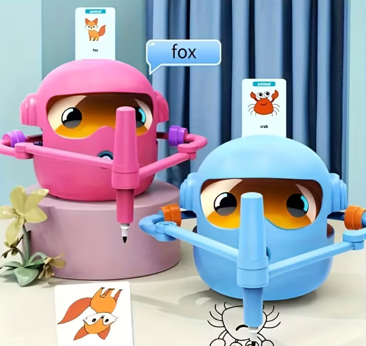 Smart Children's Drawing Robot, an automatic drawing robot toy and interactive educational painting machine. This intelligent robot is a fun educational toy, equipped with 100 cards, suitable for boys and girls aged 3 and above. It makes a perfect gift fo - Image 5