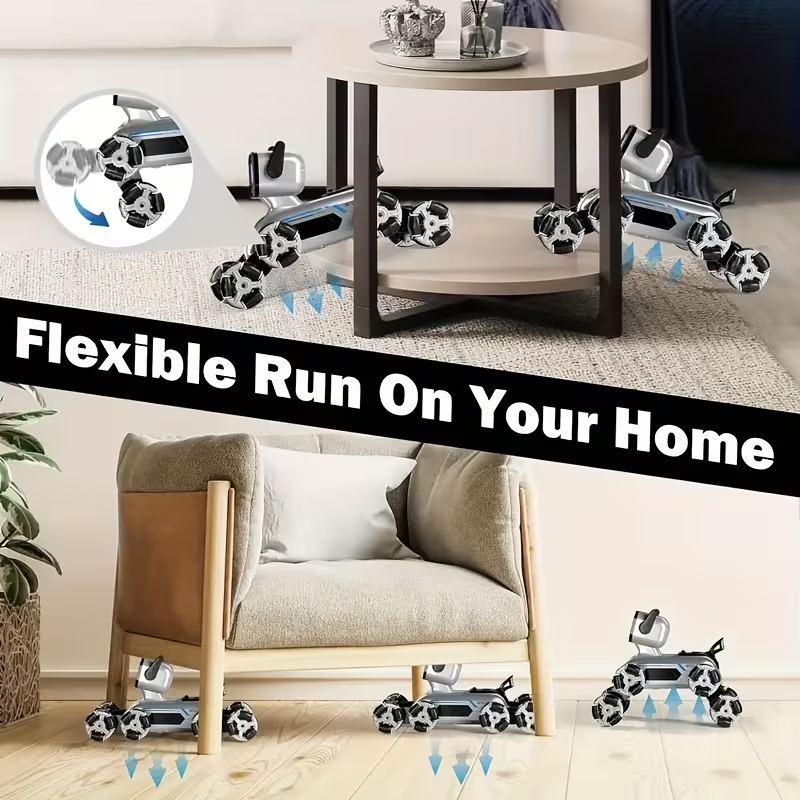 Eight-Wheeled Robotic Dog: Flexible Limbs, Adapts to Various Terrains. Indoor & Outdoor Fun Toy (No Feeding Required), A New Robotic Companion, Perfect for Birthday/Christmas Gifts – An Ideal Festive Present. - Image 3