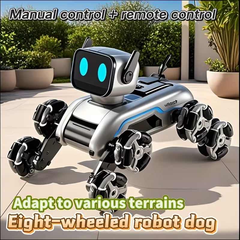 Eight-Wheeled Robotic Dog: Flexible Limbs, Adapts to Various Terrains. Indoor & Outdoor Fun Toy (No Feeding Required), A New Robotic Companion, Perfect for Birthday/Christmas Gifts – An Ideal Festive Present. - Image 4