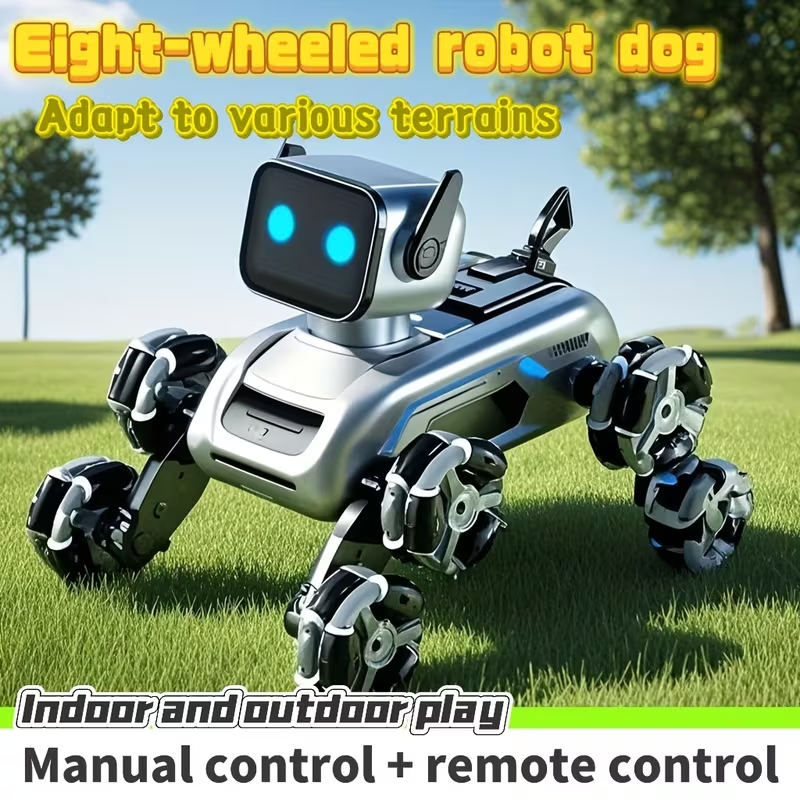 Eight-Wheeled Robotic Dog: Flexible Limbs, Adapts to Various Terrains. Indoor & Outdoor Fun Toy (No Feeding Required), A New Robotic Companion, Perfect for Birthday/Christmas Gifts – An Ideal Festive Present. - Image 5