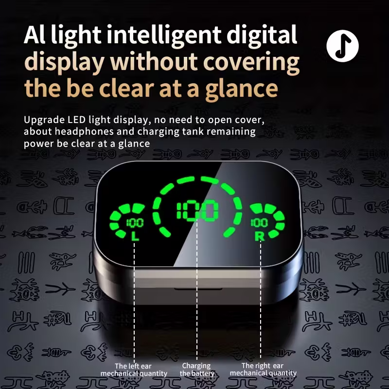 New wireless headphones mini earbuds TWS stereo headphones, compatible with both Apple and Android phones - Image 2