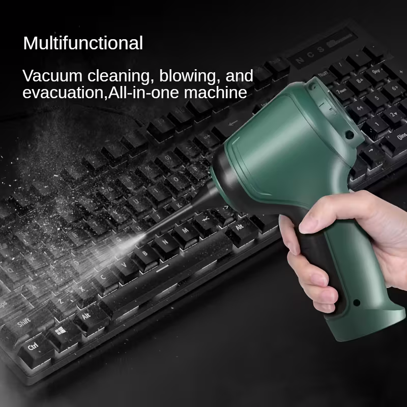 Three-in-one high-power cordless vacuum cleaner, suitable for both car and home use, with an ultra-long battery life. It can vacuum, blow air, remove dust, and clean pet hair. It comes with a variety of accessories and is ready to use immediately - Image 2