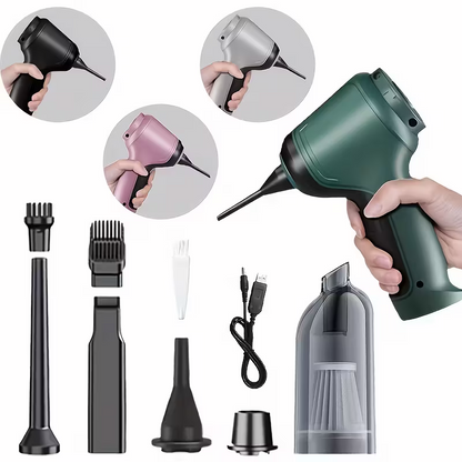 Three-in-one high-power cordless vacuum cleaner, suitable for both car and home use, with an ultra-long battery life. It can vacuum, blow air, remove dust, and clean pet hair. It comes with a variety of accessories and is ready to use immediately - Image 4