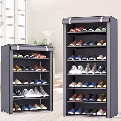 Multi-functional 10-layer shoe rack (can be freely disassembled into any number of layers) - Easy to assemble, portable for storage, suitable for 15 to 27 pairs of sports shoes, high heels and boots, it is an ideal choice for home use - Image 2