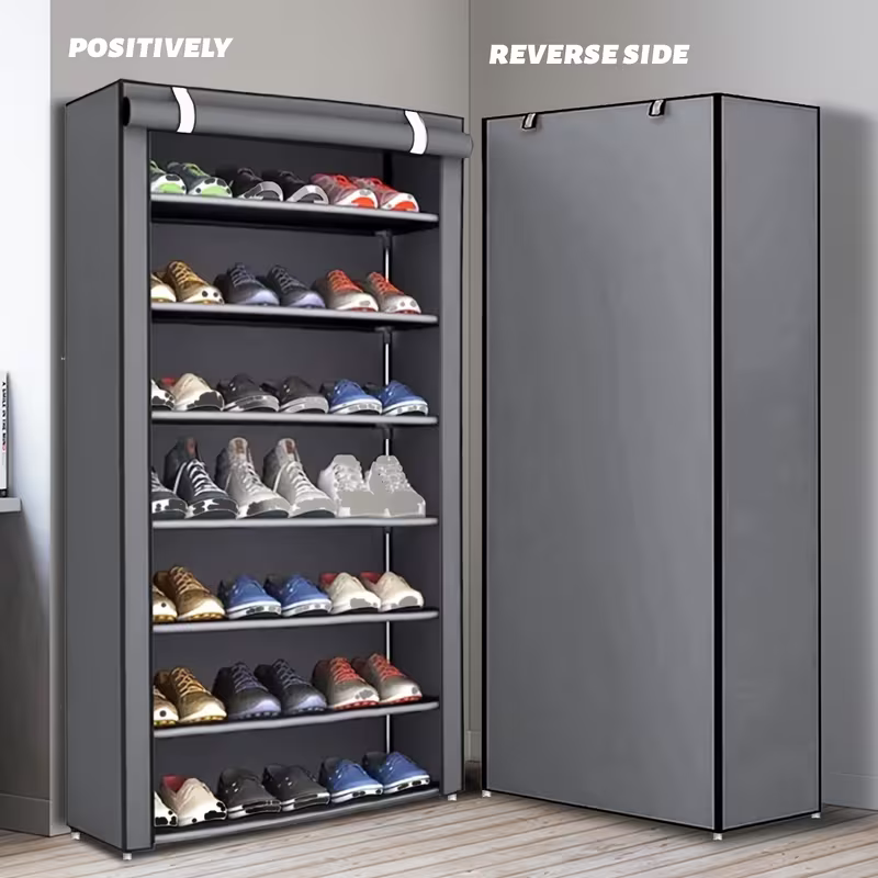Multi-functional 10-layer shoe rack (can be freely disassembled into any number of layers) - Easy to assemble, portable for storage, suitable for 15 to 27 pairs of sports shoes, high heels and boots, it is an ideal choice for home use - Image 5