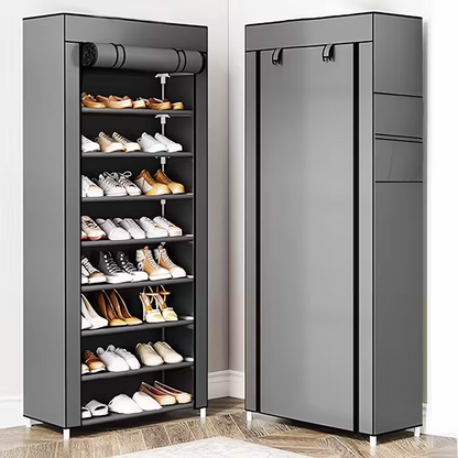 Multi-functional 10-layer shoe rack (can be freely disassembled into any number of layers) - Easy to assemble, portable for storage, suitable for 15 to 27 pairs of sports shoes, high heels and boots, it is an ideal choice for home use - Image 6