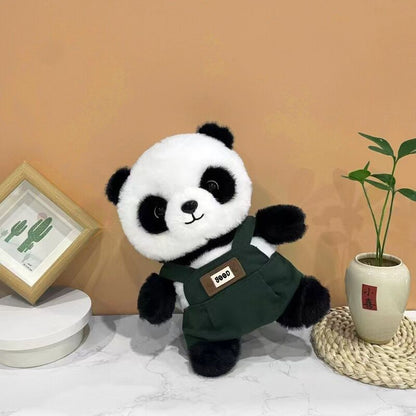 A unique Chinese panda plush toy, a simulated giant panda doll (green) - Image 3