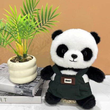 A unique Chinese panda plush toy, a simulated giant panda doll (green) - Image 4
