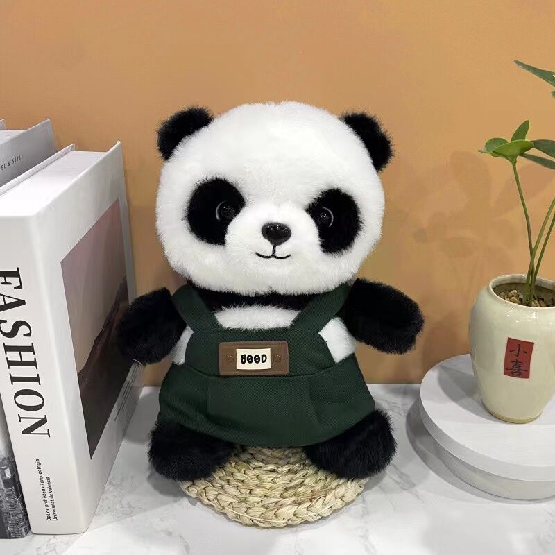 A unique Chinese panda plush toy, a simulated giant panda doll (green) - Image 6