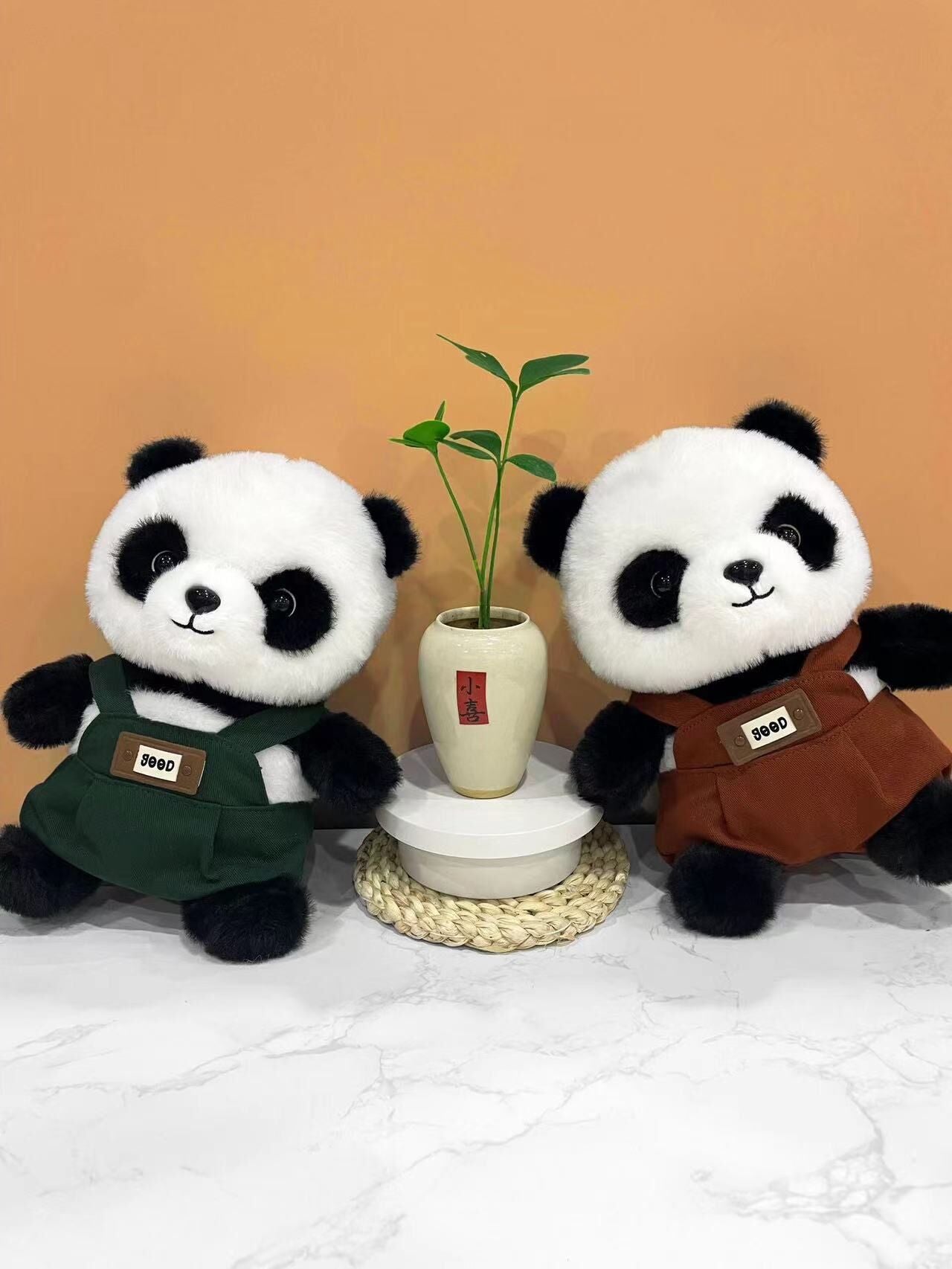 A unique Chinese panda plush toy, a simulated giant panda doll (green) - Image 8
