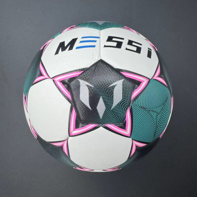 Commemorative high-quality No. 5 football - made of PU material, explosion-proof, waterproof, wear-resistant, soft and does not hurt feet. Three-piece set of net bag, air needle and air pump, suitable for competitions, training, indoor/outdoor entertainme - Image 2