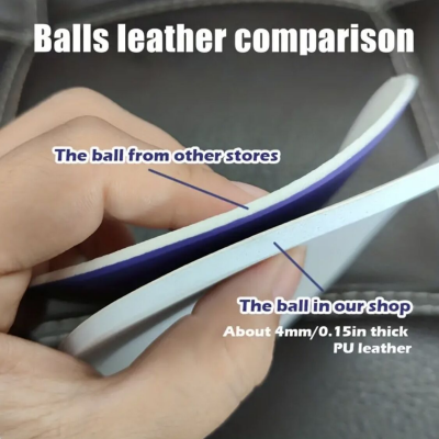 Commemorative high-quality No. 5 football - made of PU material, explosion-proof, waterproof, wear-resistant, soft and does not hurt feet. Three-piece set of net bag, air needle and air pump, suitable for competitions, training, indoor/outdoor entertainme - Image 5