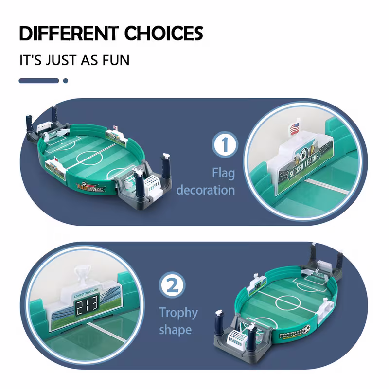 Children's interactive tabletop football game, 5 balls, educational sports tabletop toy, plastic frame, suitable for Valentine's Day, Easter and birthday gifts - Image 5