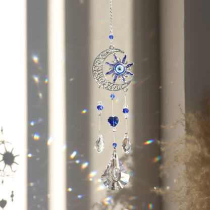 3pc Evil Eye Crystal Sun Capture Pendant Suitable for Home Window Decoration and Garden Hanging Decoration - Image 5