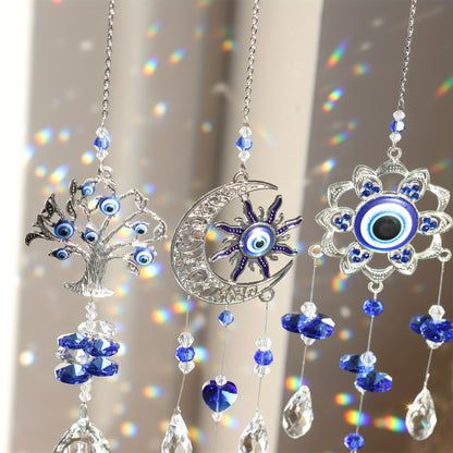 3pc Evil Eye Crystal Sun Capture Pendant Suitable for Home Window Decoration and Garden Hanging Decoration - Image 8