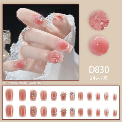 12 boxes / 288 pieces, cool spicy simple French sparkling diamond line sweet style hot-selling wearable jewelry set - Image 4