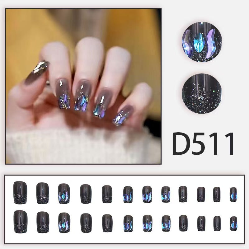 12 boxes / 288 pieces, cool spicy simple French sparkling diamond line sweet style hot-selling wearable jewelry set - Image 5