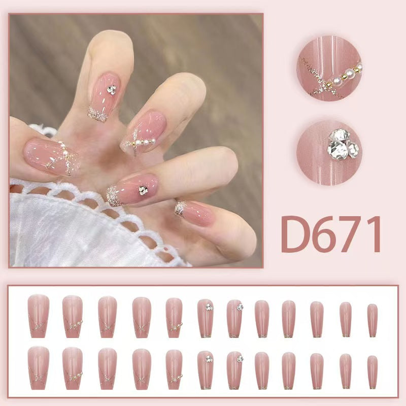 12 boxes / 288 pieces, cool spicy simple French sparkling diamond line sweet style hot-selling wearable jewelry set - Image 7