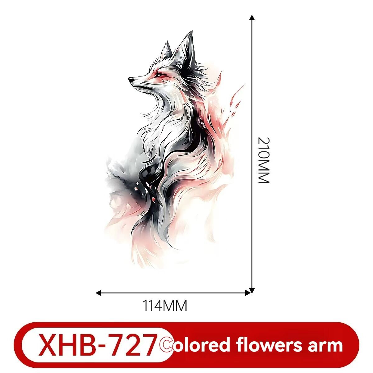 8 new colorful half-arm tattoo stickers, anime colorful waterproof resin one-time tattoo stickers - Image 4