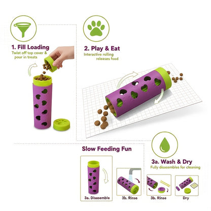 New removable pet slow-food drool toy | chewable snack roller that consumes energy and relieves boredom, suitable for small and medium-sized cats and dogs, suitable for indoor and outdoor scenes - Image 7